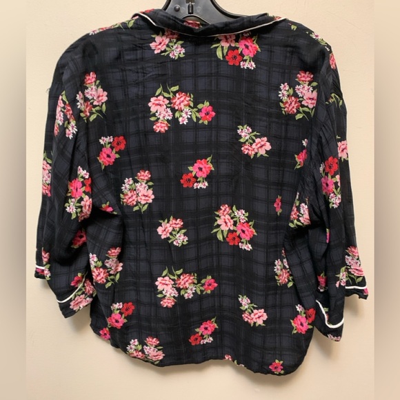 40 WINKS Button Up 1/2 Sleeve Night Shirt - Picture 5 of 5